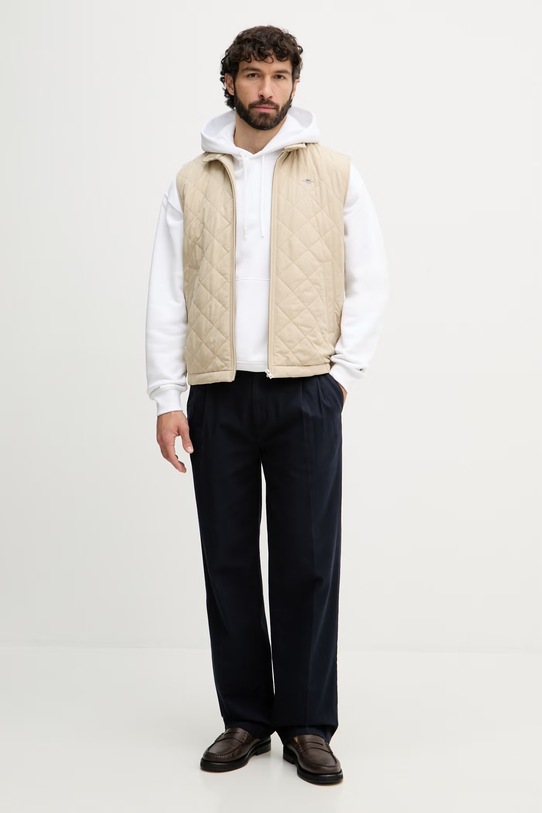 Gant bezrękawnik męski 7006341 beżowy SS26