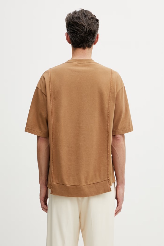 Odzież Undercover PULLOVER T-shirt męski bawełniany UP1F4804 brązowy