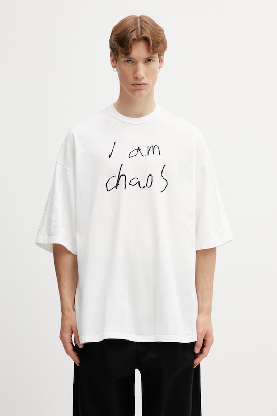 Undercover PULLOVER футболка з бавовною чоловіча білий UP1F4808