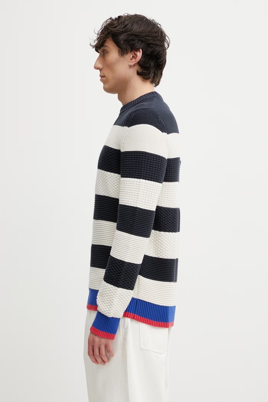 Barbour x Paul Smith Southwold sweter bawełniany męski MKN1724BL51 beżowy SS26