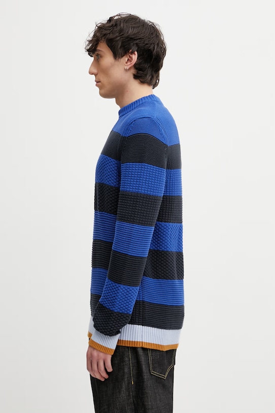 Barbour x Paul Smith Southwold pulover din bumbac pentru bărbați MKN1724NY74 bleumarin SS26