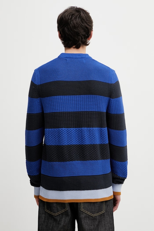 Îmbrăcăminte Barbour x Paul Smith Southwold pulover din bumbac pentru bărbați MKN1724NY74 bleumarin