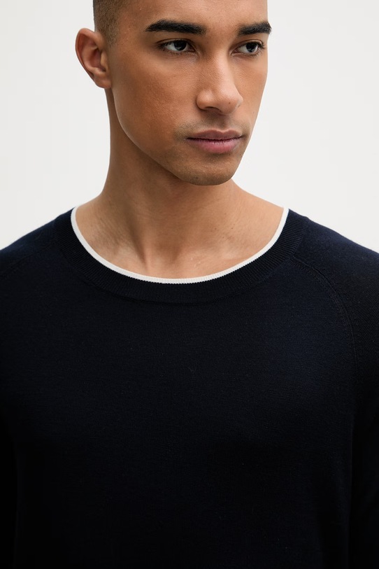 From Future sweter męski wełniany granatowy MPR03754