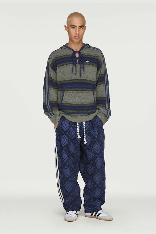 adidas Originals CLOT x adidas by Edison Chen sweter męski z dodatkiem wełny KE7064 zielony SS26