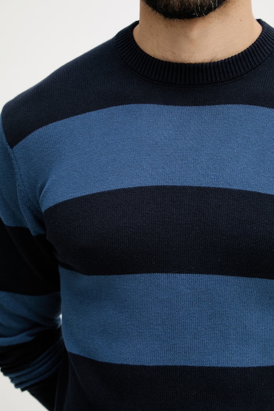 United Colors of Benetton maglione da uomo in cotone 1098K10BA blu navy