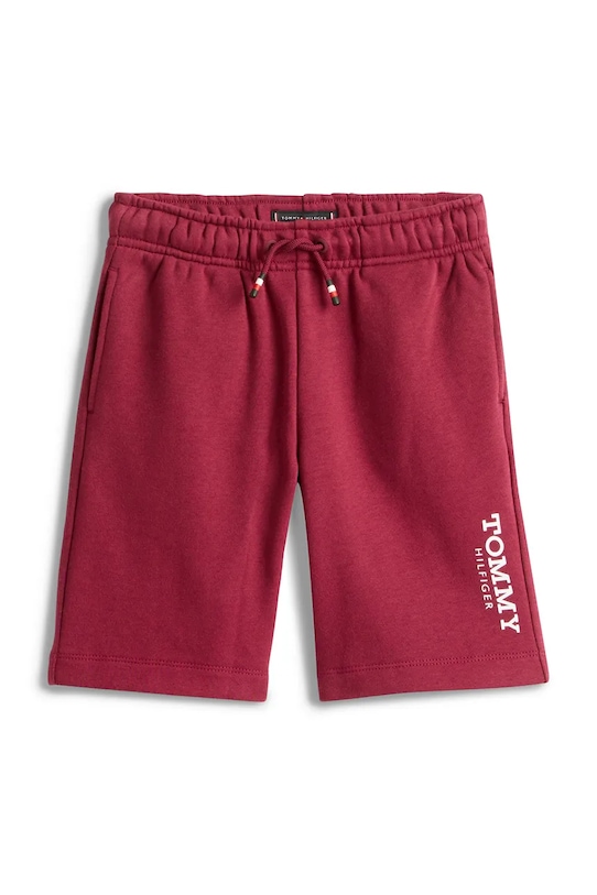 Tommy Hilfiger szorty dziecięce KB0KB10023.128.176.PPY2 bordowy SS26