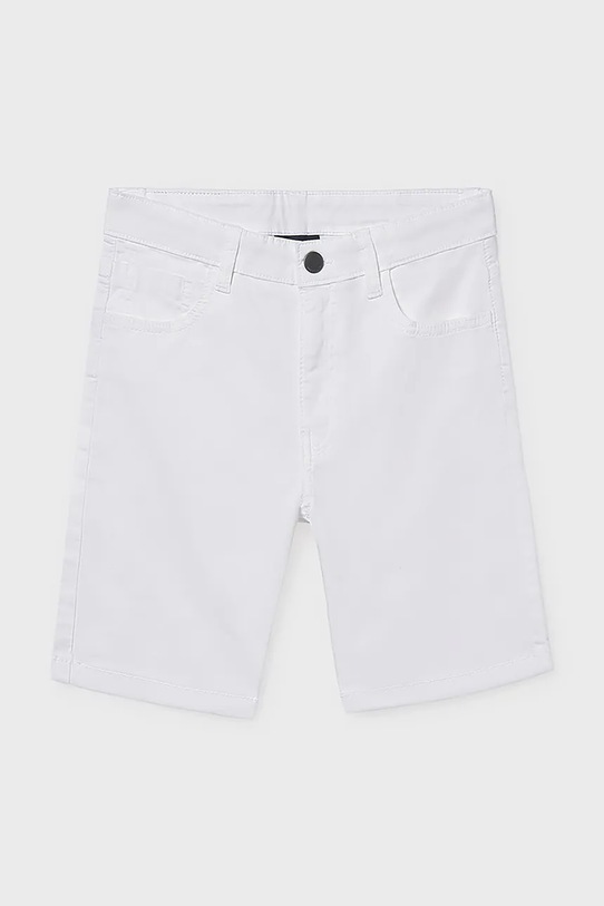 Otroške kratke hlače Mayoral 231.7G.Junior.PPY2 bela SS26