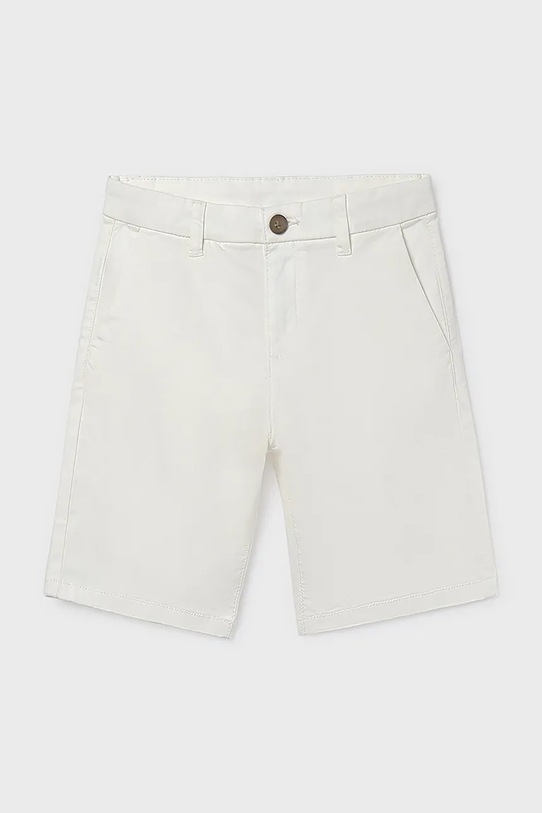 Mayoral szorty dziecięce z elastanem biały 242.7C.Junior.PPY2