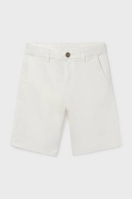 Mayoral szorty dziecięce z elastanem biały 242.7C.Junior.PPY2