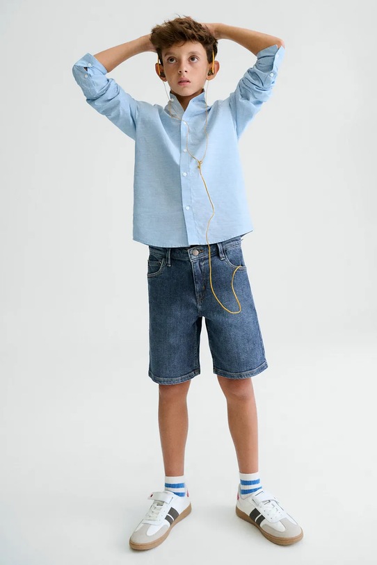 Mayoral szorty jeansowe dziecięce z elastanem granatowy 252.7G.Junior.PPY2