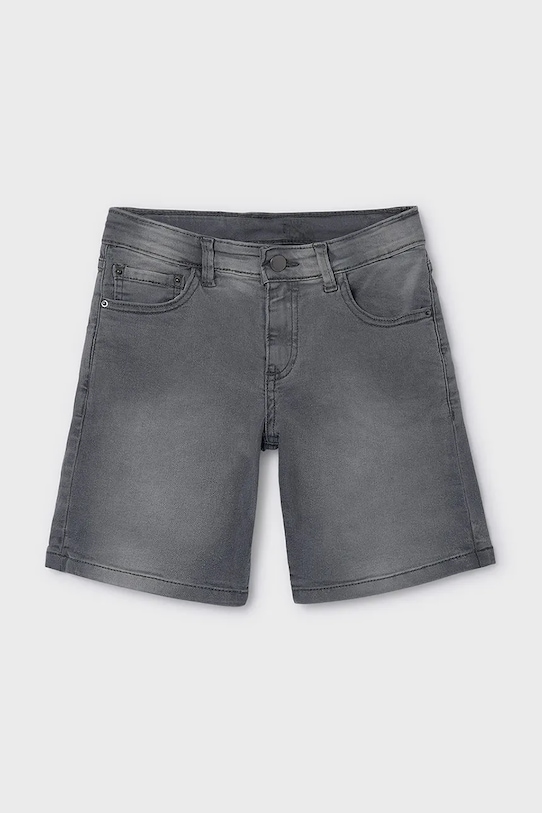 Mayoral pantaloni scurți din denim pentru copii casual negru 252.7G.Junior.PPY2