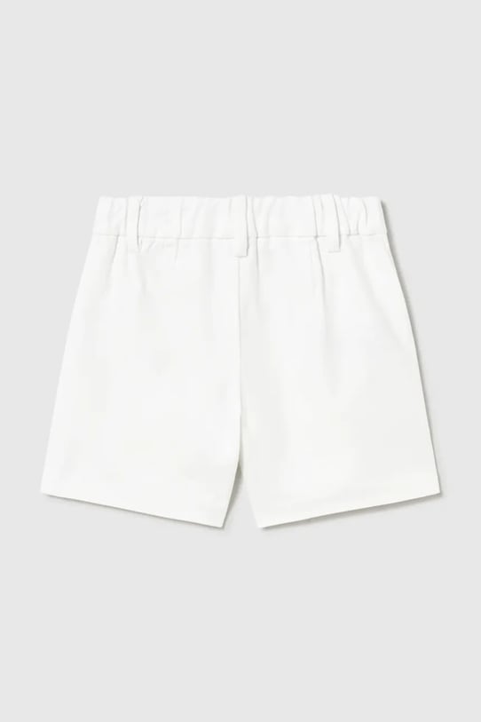 Mayoral szorty z domieszką lnu dziecięce 1215.3A.Baby.PPY2 biały SS26