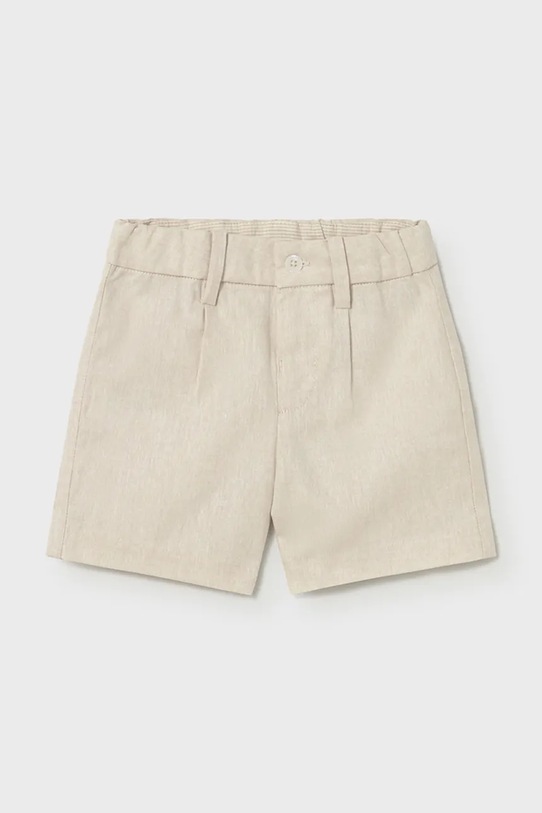 Παιδικό λινό σορτς Mayoral 1215.3A.Baby.PPY2 μπεζ SS26