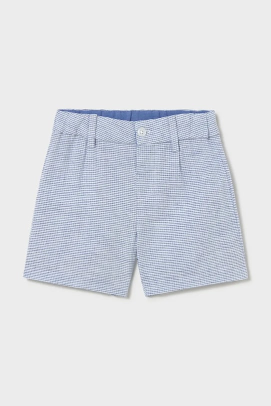 Mayoral szorty z domieszką lnu dziecięce casual niebieski 1215.3A.Baby.PPY2