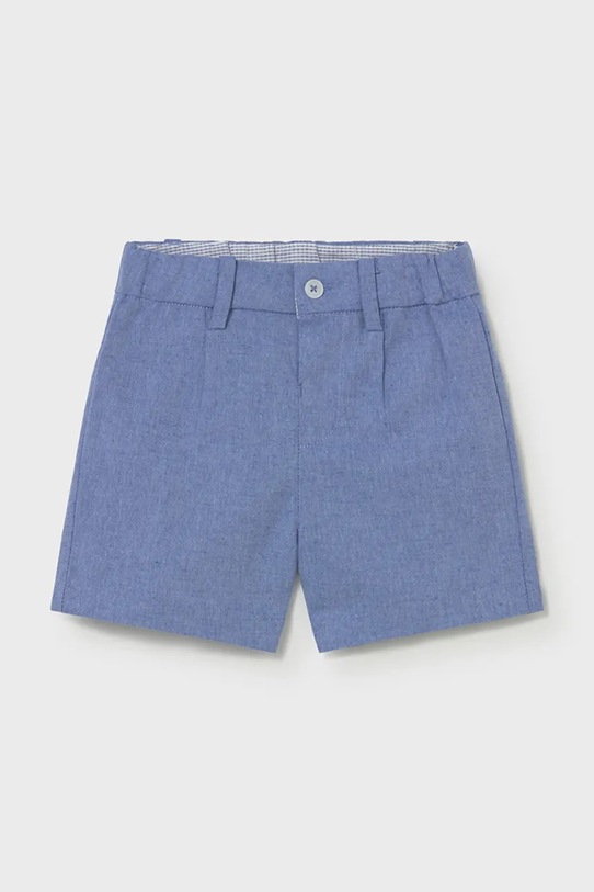 Dječje kratke hlače s dodatkom lana Mayoral 1215.3A.Baby.PPY2 plava SS26