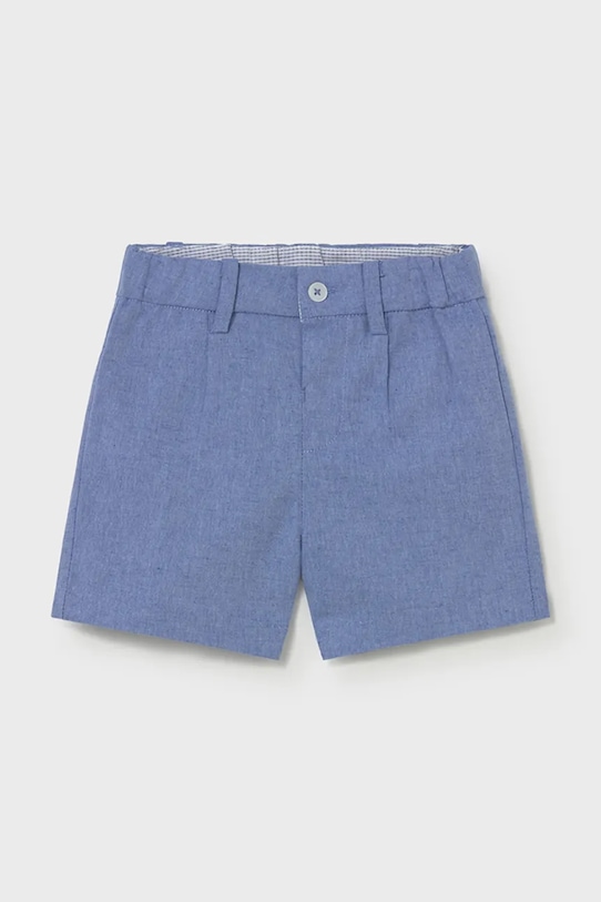 Dječje kratke hlače s dodatkom lana Mayoral 1215.3A.Baby.PPY2 plava SS26