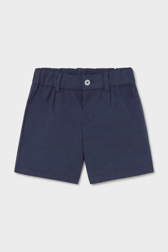 Mayoral szorty z domieszką lnu dziecięce casual granatowy 1215.3A.Baby.PPY2
