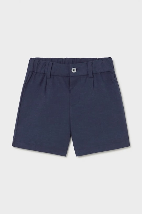 Mayoral szorty z domieszką lnu dziecięce casual granatowy 1215.3A.Baby.PPY2