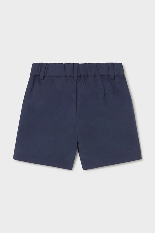 Mayoral szorty z domieszką lnu dziecięce 1215.3A.Baby.PPY2 granatowy SS26