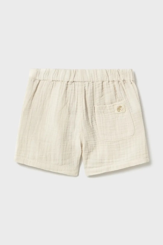 Детские хлопковые шорты Mayoral 1216.3C.Baby.PPY2 бежевый SS26