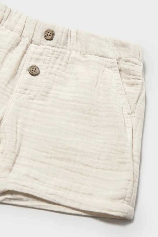 Мальчик Детские хлопковые шорты Mayoral 1216.3C.Baby.PPY2 бежевый