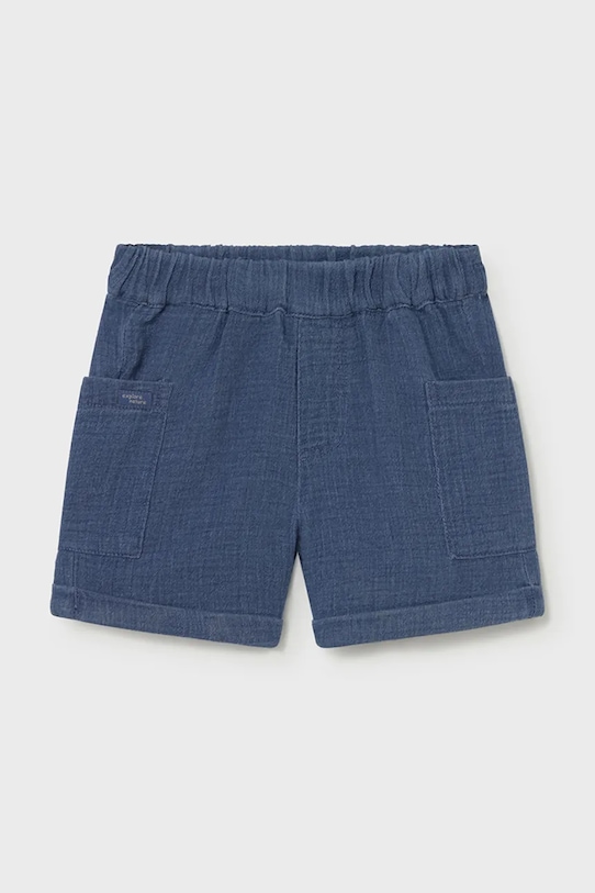 Детские хлопковые шорты Mayoral casual голубой 1217.3C.Baby.PPY2