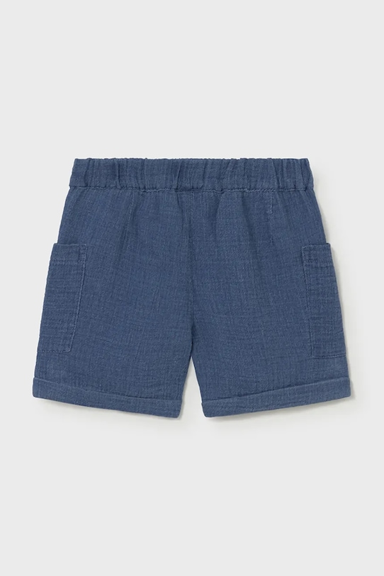 Детские хлопковые шорты Mayoral 1217.3C.Baby.PPY2 голубой SS26