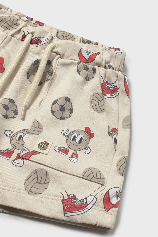 Детские хлопковые шорты Mayoral бежевый 1218.3E.Baby.PPY2