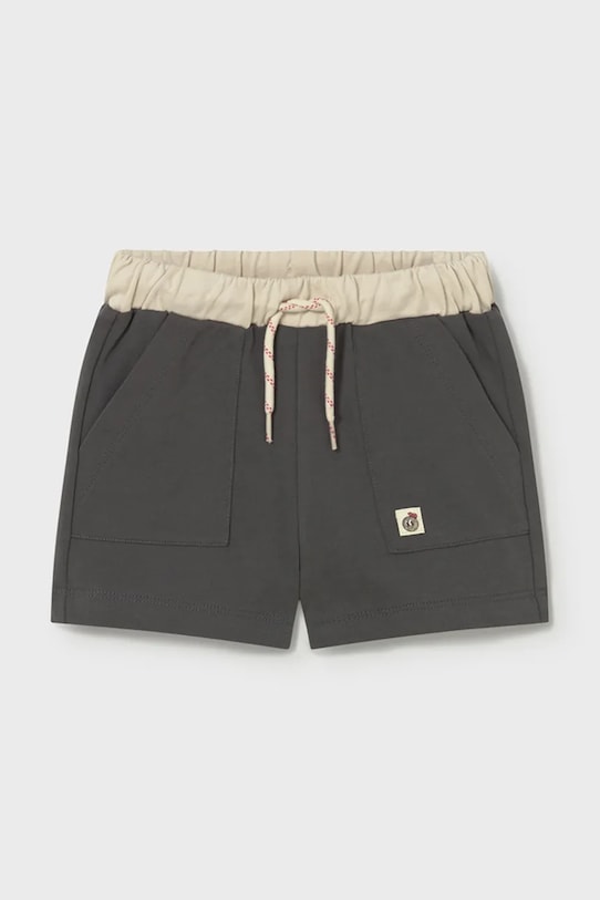 Παιδικό βαμβακερό σορτς Mayoral βαμβάκι μαύρο 1218.3E.Baby.PPY2