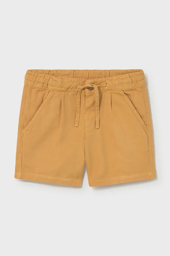Mayoral szorty z dodatkiem lnu dziecięce casual żółty 1220.3F.Baby.PPY2