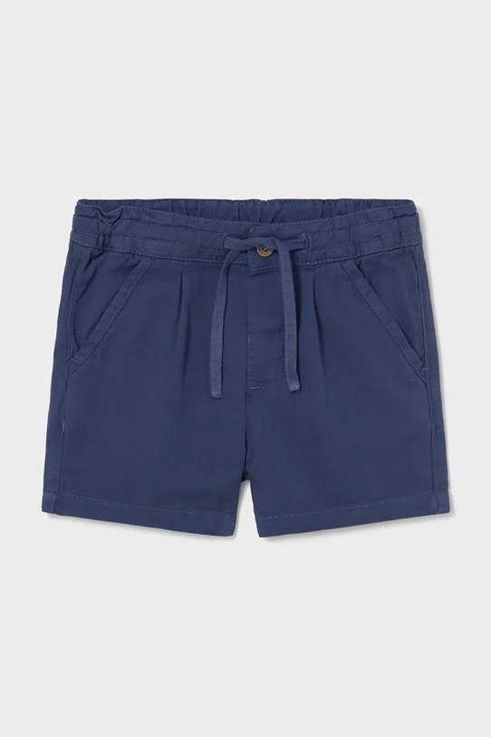 Mayoral szorty z dodatkiem lnu dziecięce casual niebieski 1220.3F.Baby.PPY2