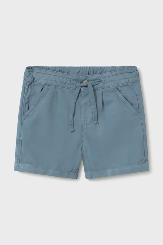 Mayoral szorty z dodatkiem lnu dziecięce casual niebieski 1220.3F.Baby.PPY2