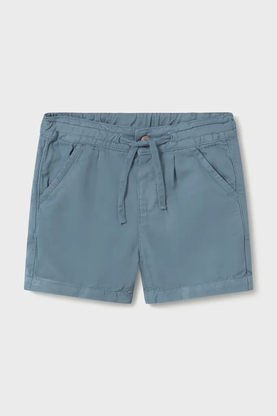 Mayoral szorty z dodatkiem lnu dziecięce casual niebieski 1220.3F.Baby.PPY2