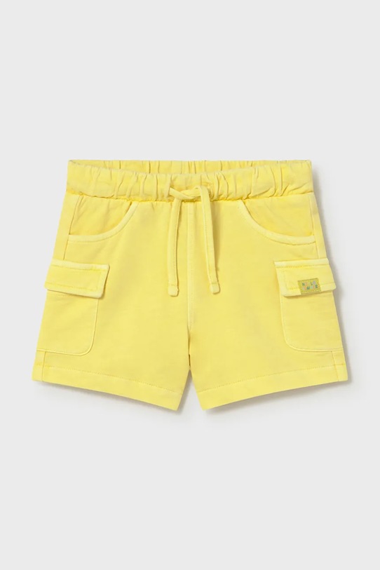 Mayoral szorty bawełniane dziecięce bawełna żółty 1223.3H.Baby.PPY2
