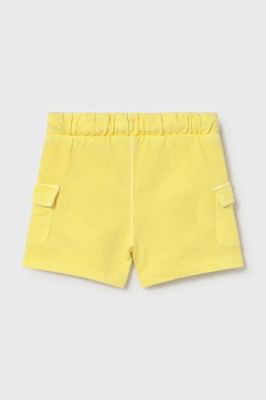 Mayoral szorty bawełniane dziecięce 1223.3H.Baby.PPY2 żółty SS26