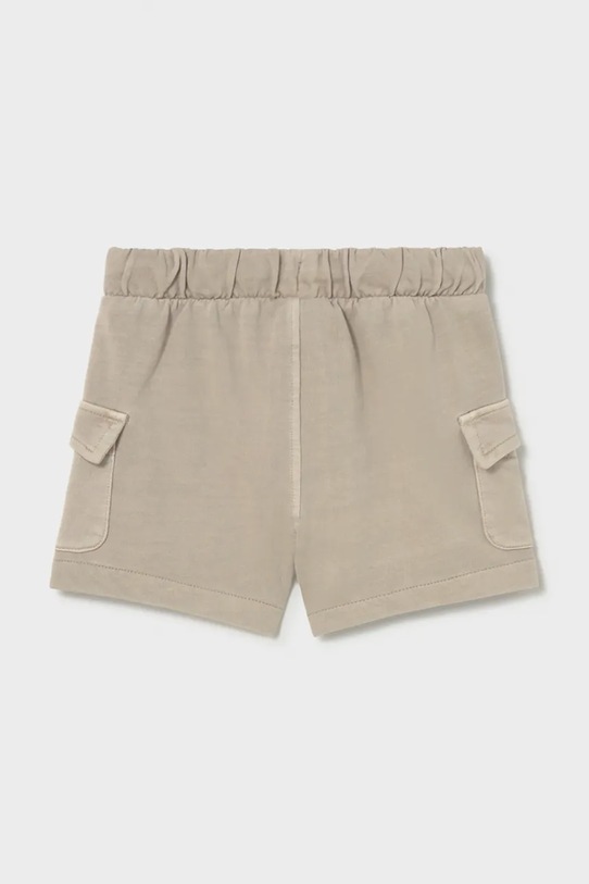 Mayoral szorty bawełniane dziecięce 1223.3H.Baby.PPY2 zielony SS26