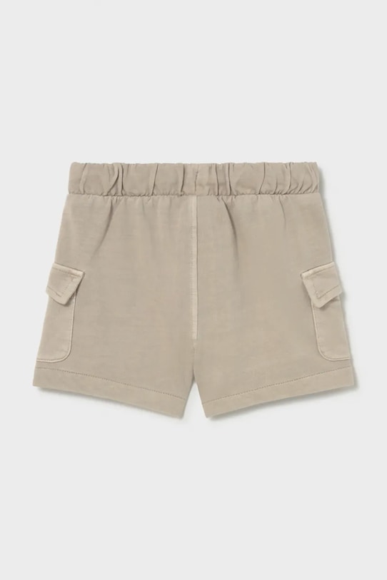 Mayoral szorty bawełniane dziecięce 1223.3H.Baby.PPY2 zielony SS26