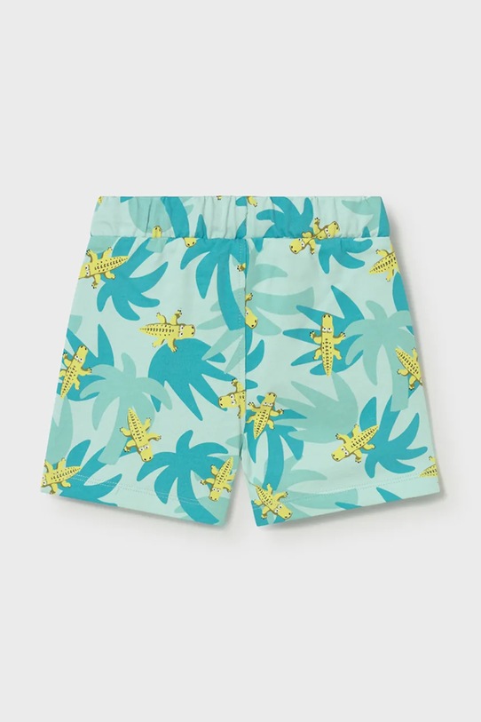 Детские хлопковые шорты Mayoral 1224.3H.Baby.PPY2 бирюзовый SS26