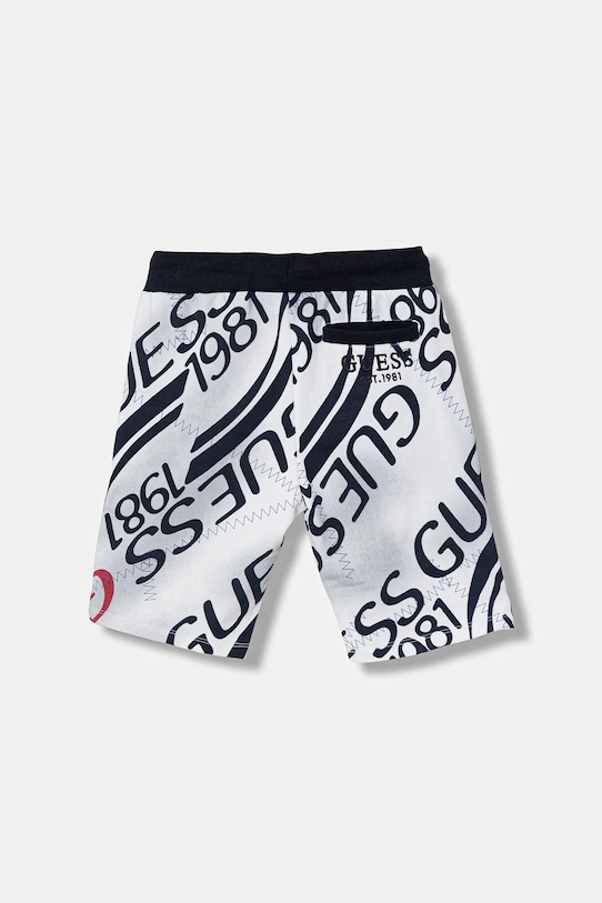 Guess szorty bawełniane dziecięce L6RD09.KA6R4.PPY2 granatowy SS26