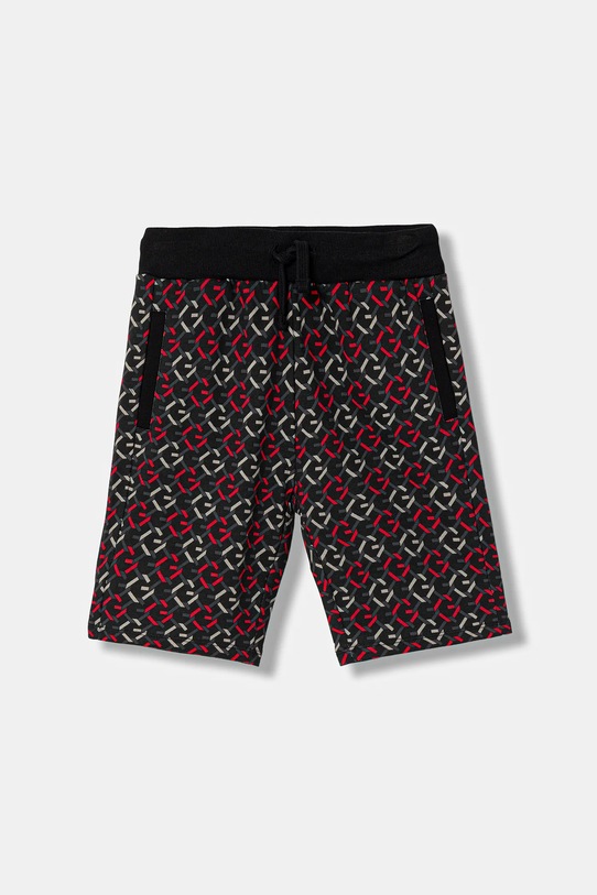 Guess szorty bawełniane dziecięce wzorzyste czarny L6RD10.KA6R4.PPY2