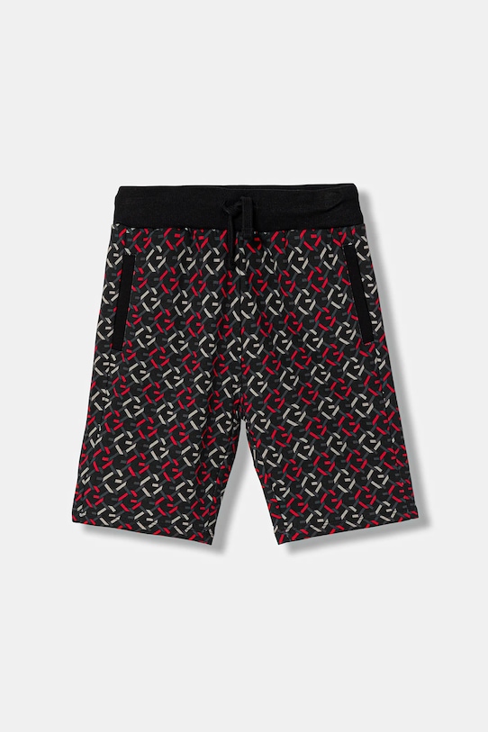 Guess szorty bawełniane dziecięce wzorzyste czarny L6RD10.KA6R4.PPY2