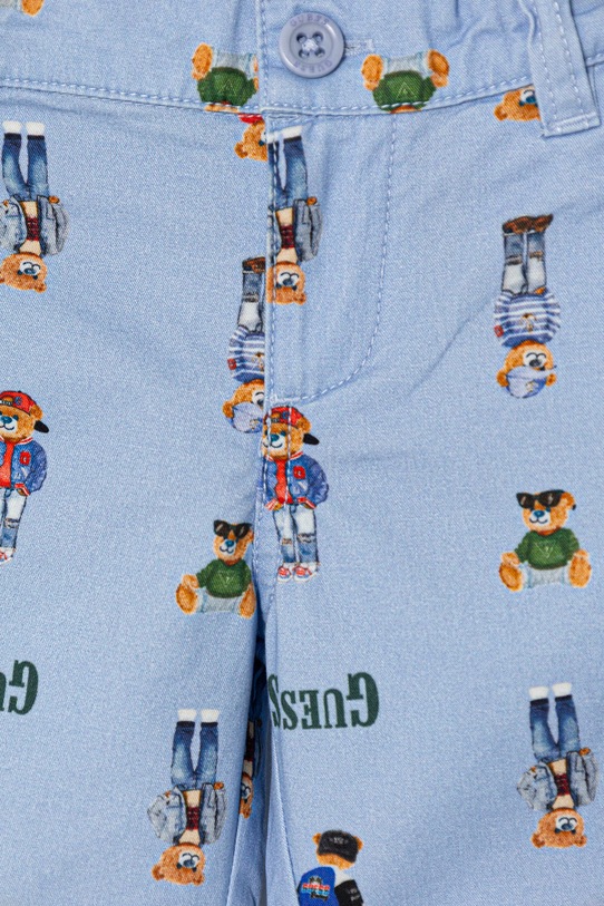 Chłopiec Guess szorty dziecięce bawełniane z elastanem N6RD03.WFY91.PPY2 niebieski