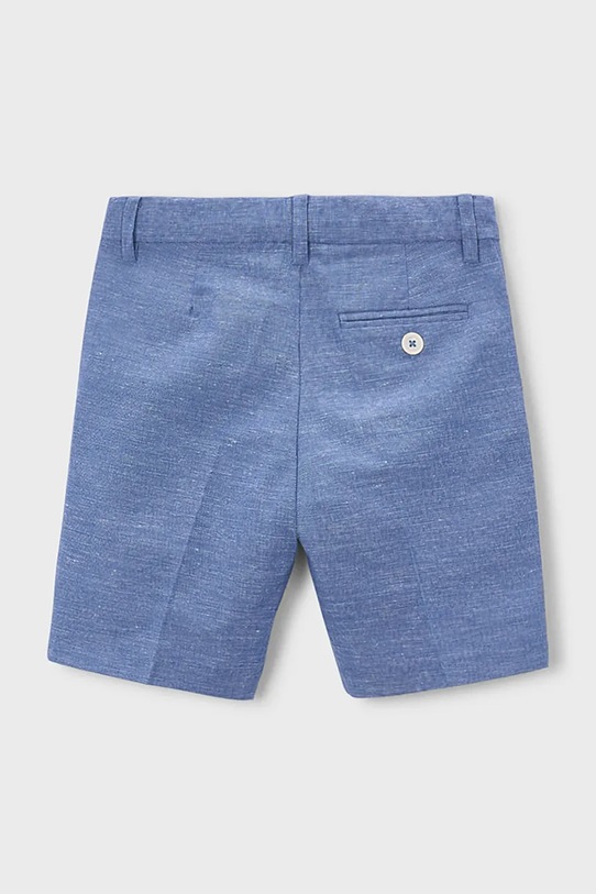 Mayoral szorty z domieszką lnu dziecięce 3201.5B.Mini.PPY2 niebieski SS26