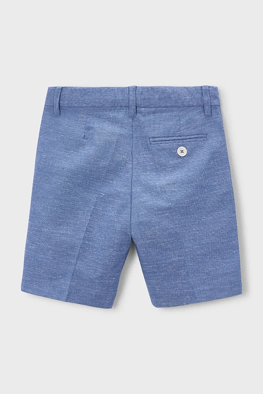 Mayoral szorty z domieszką lnu dziecięce 3201.5B.Mini.PPY2 niebieski SS26