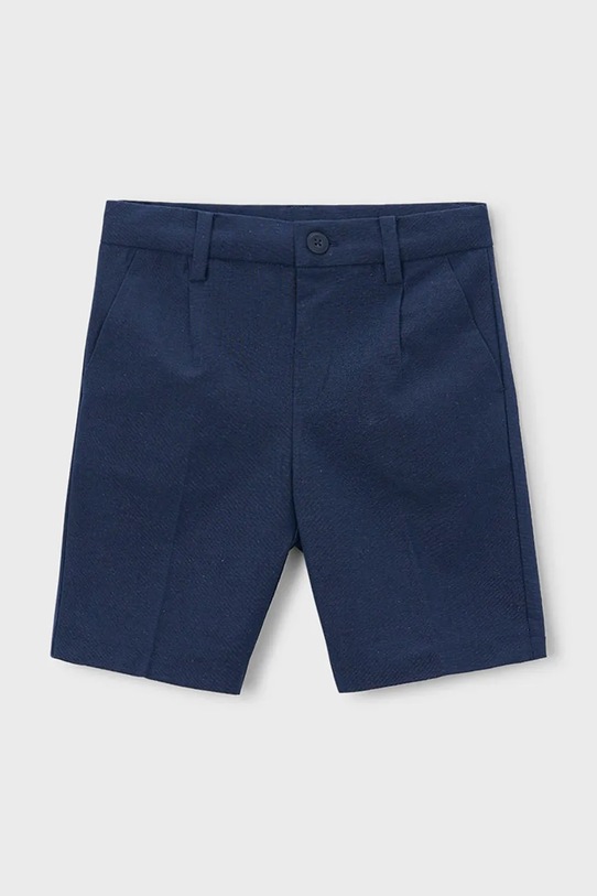 Mayoral szorty z domieszką lnu dziecięce casual granatowy 3201.5B.Mini.PPY2