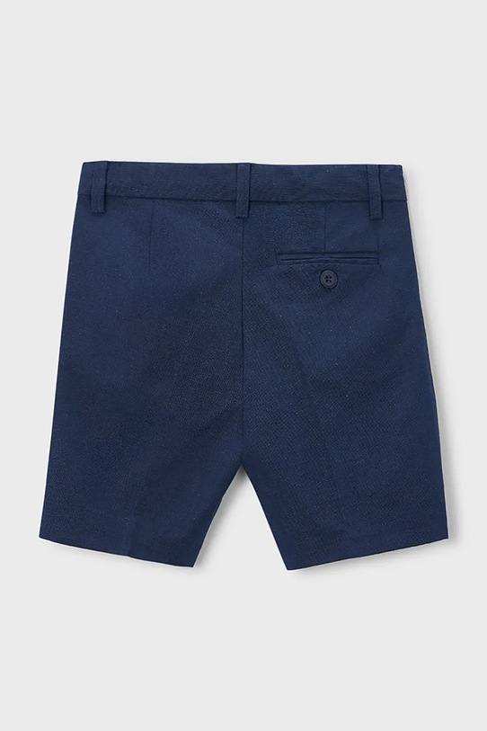 Mayoral szorty z domieszką lnu dziecięce 3201.5B.Mini.PPY2 granatowy SS26