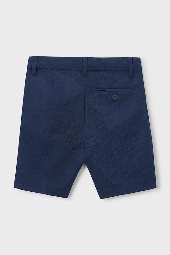 Mayoral szorty z domieszką lnu dziecięce 3201.5B.Mini.PPY2 granatowy SS26