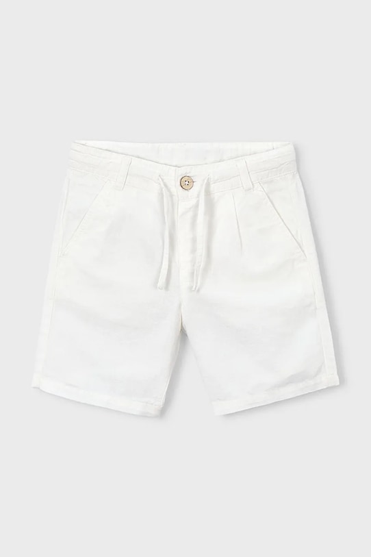 Детские шорты с добавлением льна Mayoral 3202.5C.Mini.PPY2 бежевый SS26