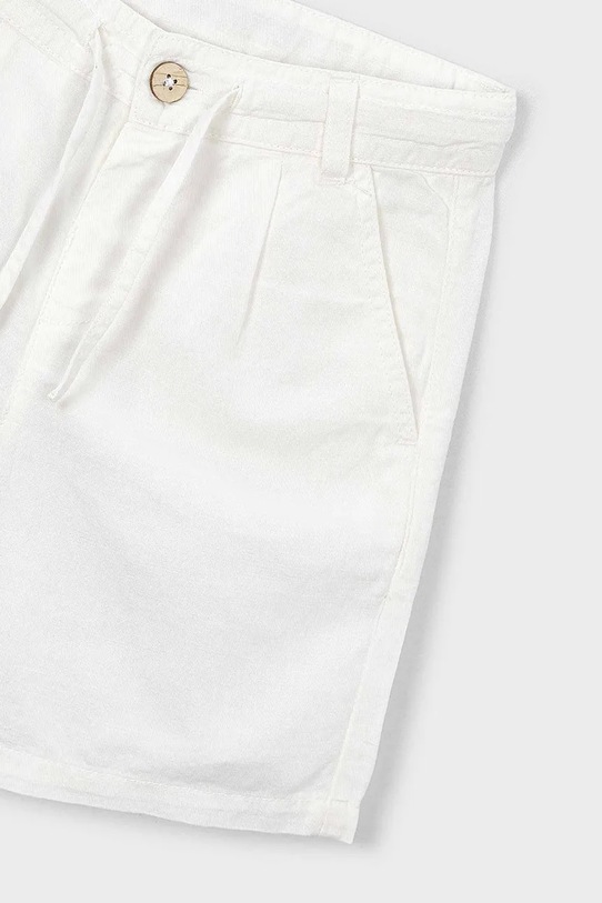 Детские шорты с добавлением льна Mayoral бежевый 3202.5C.Mini.PPY2