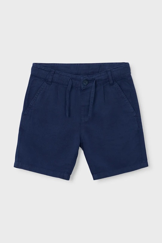 Детские шорты с добавлением льна Mayoral casual тёмно-синий 3202.5C.Mini.PPY2